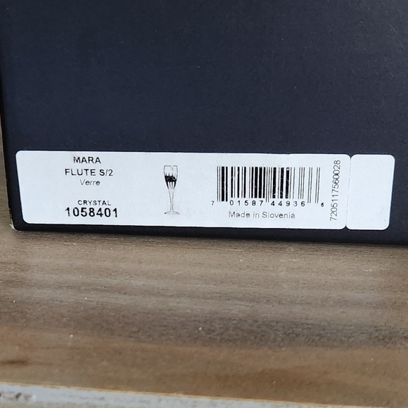 🥂 Waterford Crystal Mara Flutes – Set of 2, 9.5 oz, NIB, Elegant Crystal Design - Picture 14 of 16